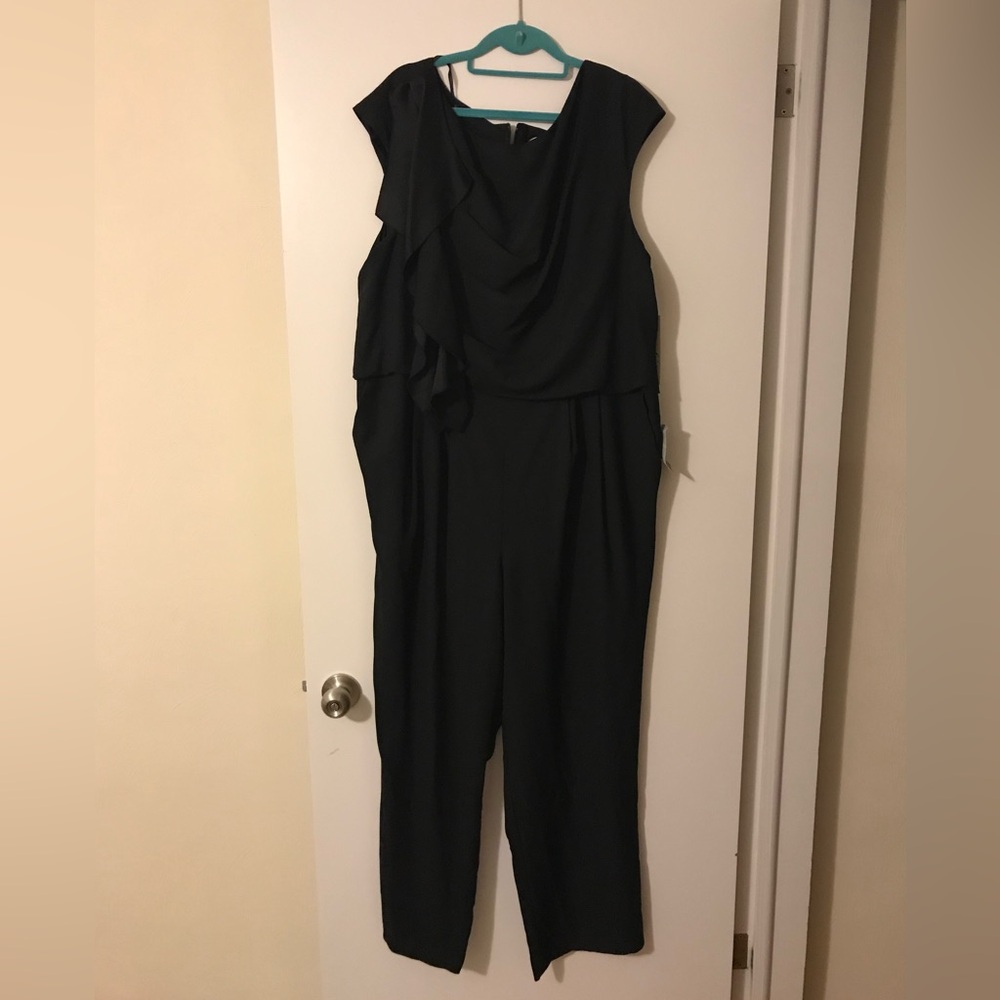 NWT Eliza J Elegant Black Jumpsuit 18w